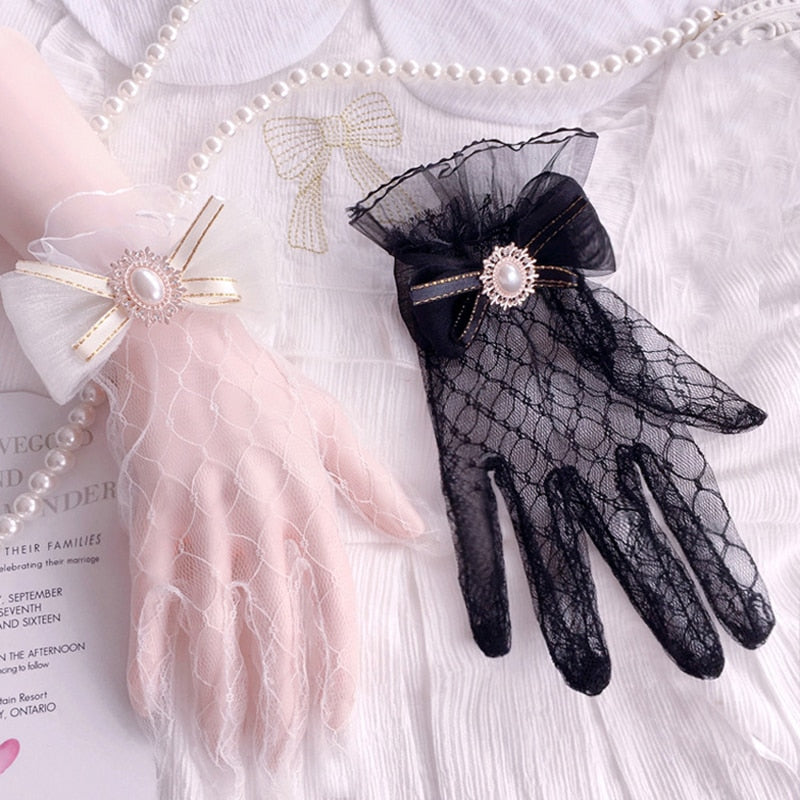 Mesh Lace Gloves - Elegantly Enchanted – EcoVibe Marketplace